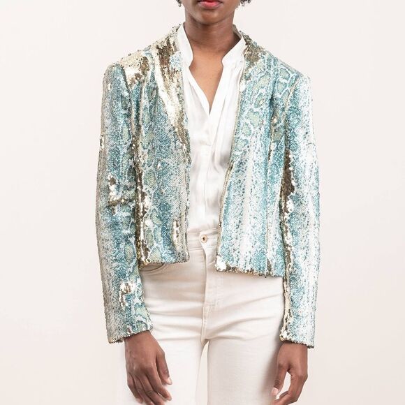 Le Superbe Morrison Jacket - Aqua Rattler Sequin - Picture 2 of 8